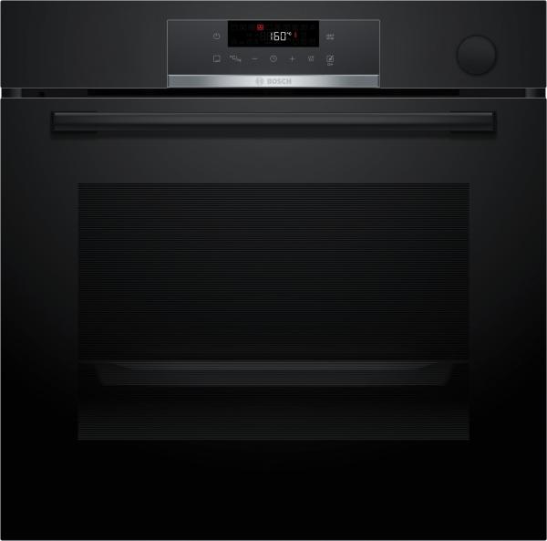Bosch HRG532BB3 - Serie 4, Einbau-Backofen mit Dampfunterstützung, Schwarz, 60 cm